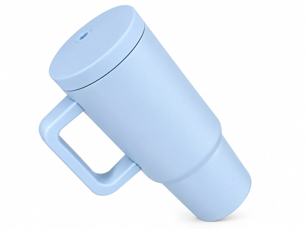 Ice Blue - 1200ml Vacuum Insulated Tumbler with Handle & Straw