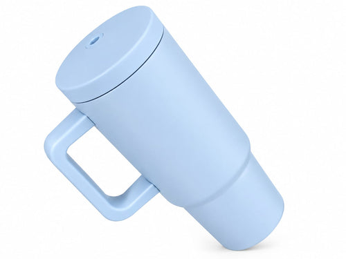 Ice Blue - 1200ml Vacuum Insulated Tumbler with Handle & Straw